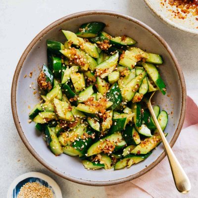 Smacked cucumbers